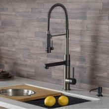 Kraus KPF-1603MBSB-DP03SB - Artec Pro 2-Function Commercial Style Pre-Rinse Kitchen Faucet with Pull-Down Spring Spout and Pot