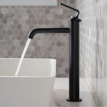 Kraus KVF-1220MB - Ramus Single Handle Vessel Bathroom Sink Faucet with Pop-Up Drain in Matte Black