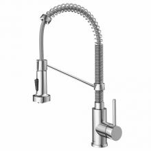 Kraus KPF-1610CH - Bolden Single Handle 18-Inch Commercial Kitchen Faucet with Dual Function Pull-Down Sprayhead in C