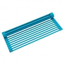 Kraus KRM-11AQ - Multipurpose Workstation Sink Roll-Up Dish Drying Rack in Aqua