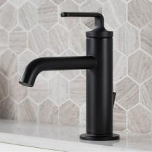 Kraus KBF-1221MB - Ramus Single Handle Bathroom Sink Faucet with Lift Rod Drain in Matte Black