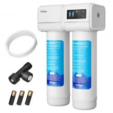 Kraus FS-1000 - Purita 2 Stage Carbon Block Under Sink Water Filtration System With Digital Display Monitor