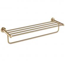 Kraus KEA-18842BG - Elie Bathroom Shelf With Towel Bar, Brushed Gold Finish