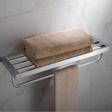 Kraus KEA-19942CH - Stelios Bathroom Shelf with Towel Bar, Chrome Finish