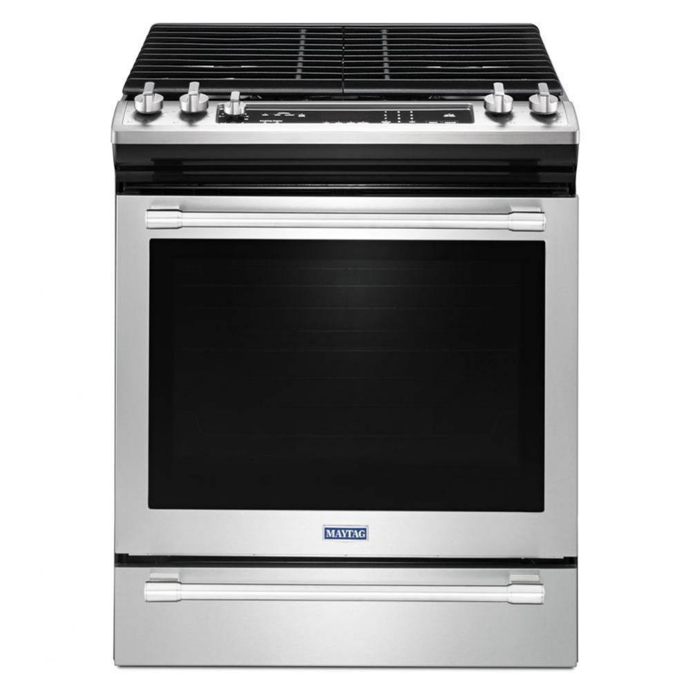 30-INCH WIDE SLIDE-IN GAS RANGE WITH TRUE CONVECTION AND FIT SYSTEM - 5.8 CU. FT.