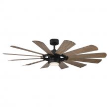 Modern Forms US - Fans Only FR-W2201-65L-MB/BW - Wyndmill Downrod ceiling fan