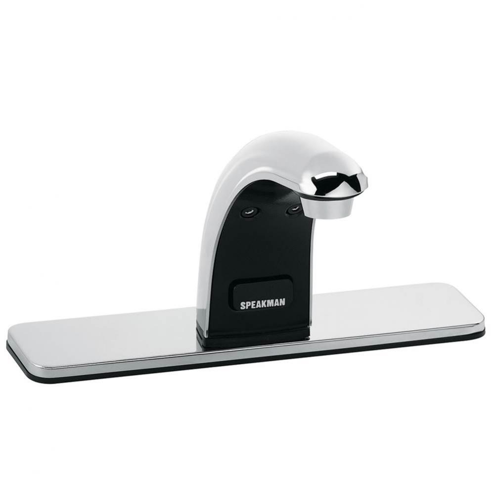 SensorFlo Classic S-8721-CA-E Battery Powered Sensor Faucet with 8&apos;&apos; Deck Plate and Unde