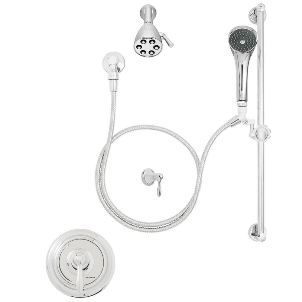 SentinelPro SM-5060-2 Thermostatic/Pressure Balance Valve Shower Combination