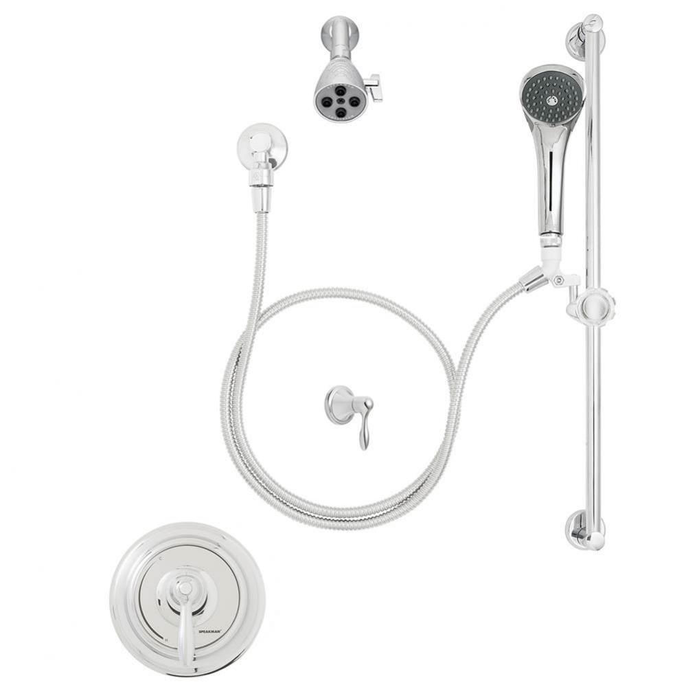 SentinelPro SM-5060-3 Thermostatic/Pressure Balance Valve Shower Combination