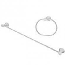 Speakman SA-1201-BN - Caspian 18'' Bar,Towel Ring, Brushed Nickel