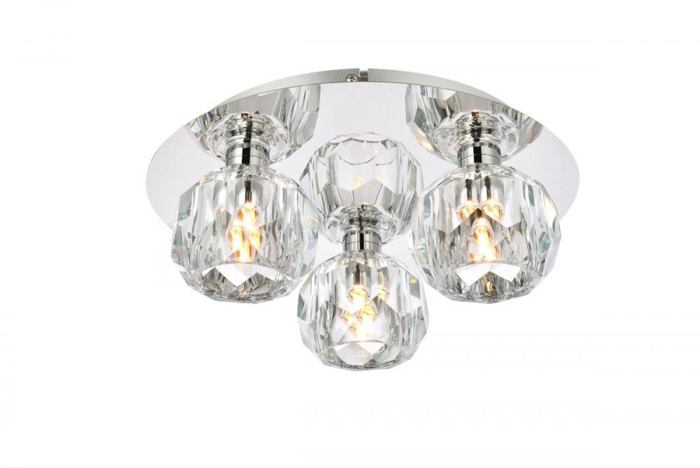 Graham 3 Light Ceiling Lamp in Chrome