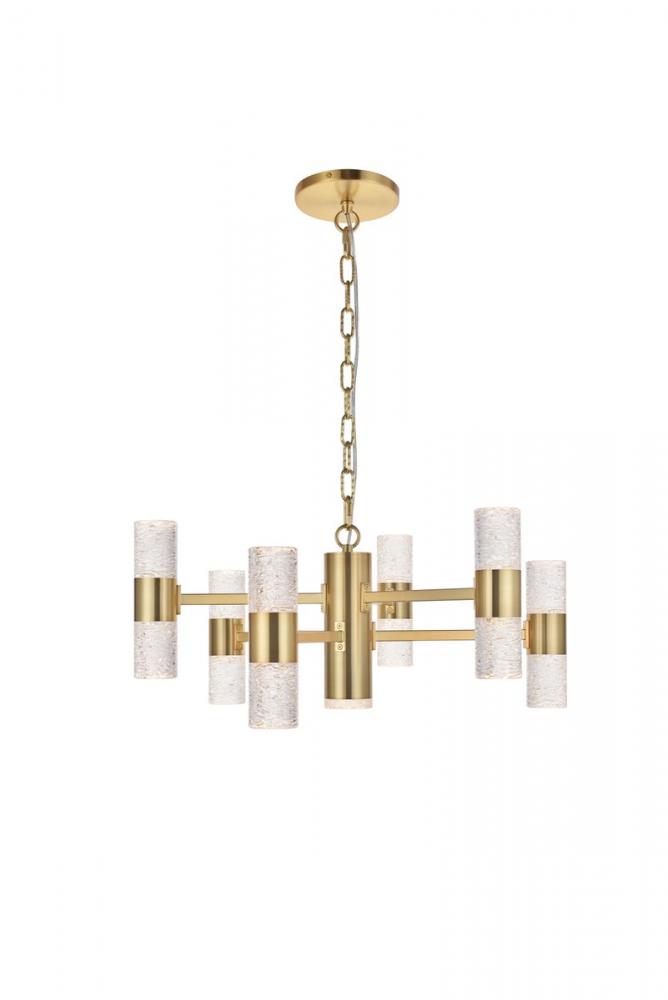 Vega 13 Light Gold LED Pendant