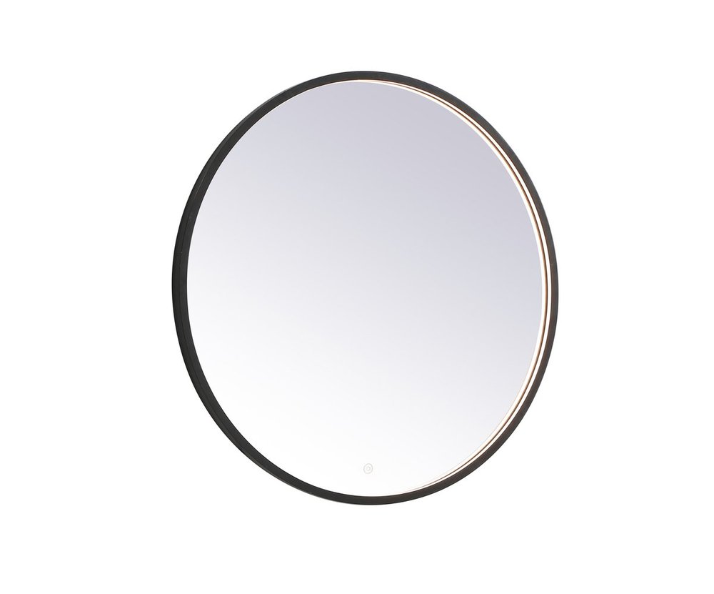 Pier 32 inch LED mirror with adjustable color temperature 3000K/4200K/6400K in black