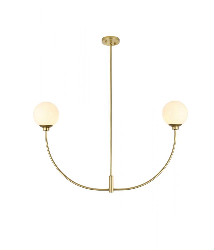 Nyomi 42 inch chandelier in Brass