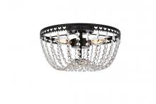 Elegant 1112F12BK - Kylie 12 Inch Flush Mount in Black