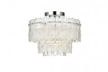 Elegant 1780F15C - Emilia 15 Inch Flush Mount Light in Chrome