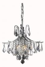 Elegant LD8100D16C - Amelia Collection Pendant D16in H20in Lt:6 Chrome Finish