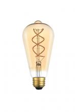 Elegant ST18LED302-6PK - LED Decorative helix vertical 2000K nostalgic filament 6 watts 300 lumens