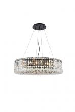 Elegant V2030D28BK/RC - Maxime 28 Inch Black Chandelier