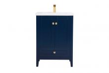 Elegant VF-2001BL - 24 inch bathroom vanity in Blue