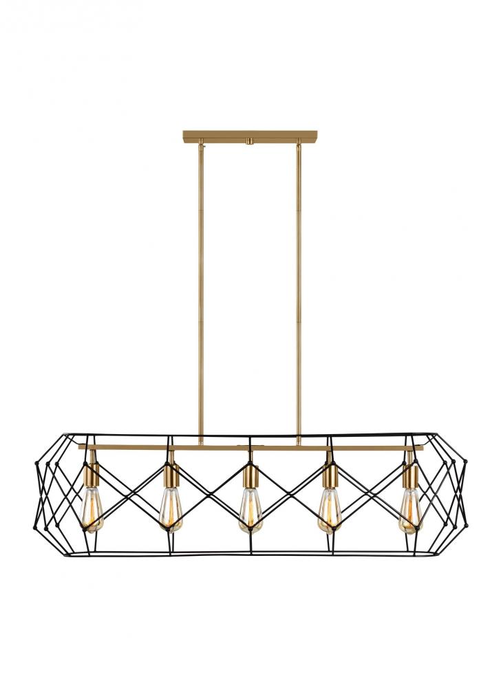 Zarra Five Light Linear