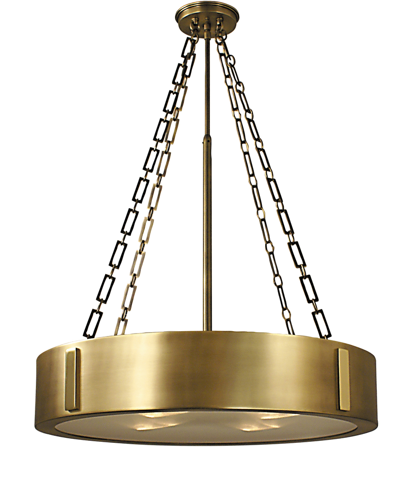 4-Light Satin Pewter/Polished Nickel Oracle Dinette Chandelier