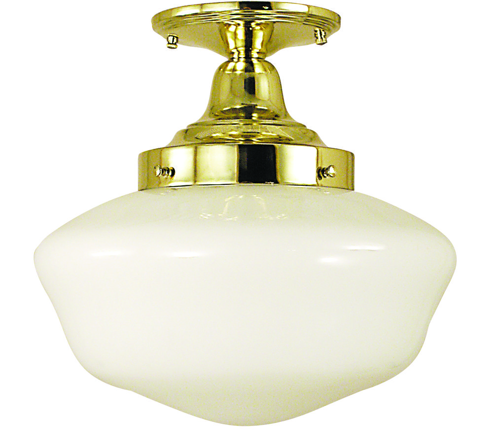 1-Light Polished Silver Taylor Flush / Semi-Flush Mount