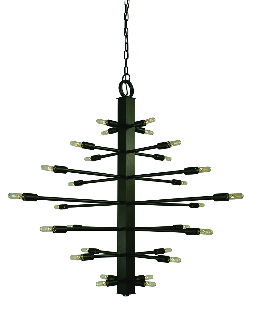 28-Light Mahogany Bronze Simone Chandelier