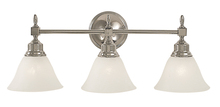 Framburg 2433 BN/CM - 3-Light Brushed Nickel Taylor Sconce