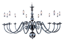 Framburg 9142 SP - 12-Light Satin Pewter Jamestown Foyer Chandelier