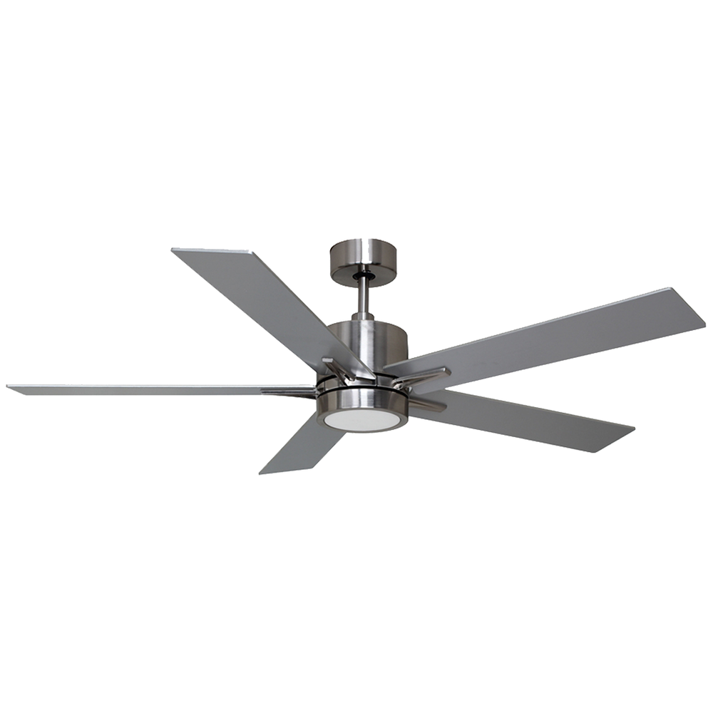 5-Blade 52&#34; NK Modern Cylinder Fan Silver Walnut Blades WC-6-WH