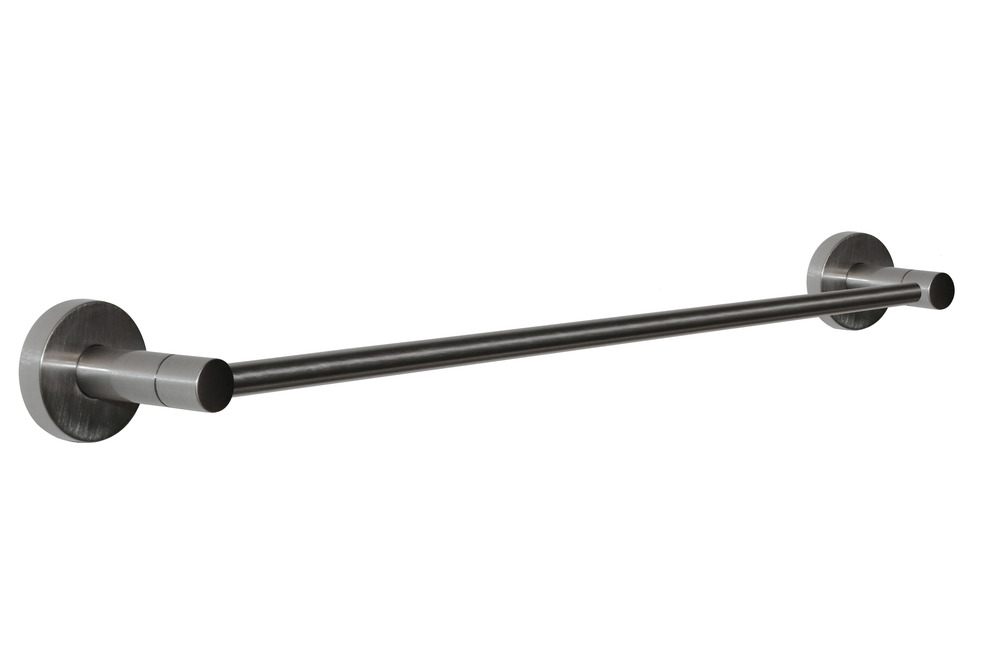 Modern Round 24&#34; Towel Bar - Satin Nickel