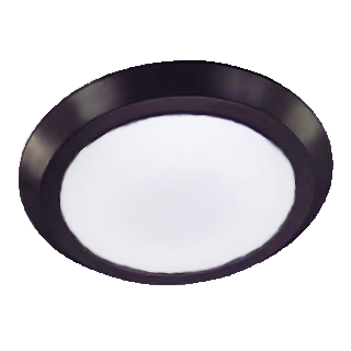 Matte Black 5/6&#34; LED Disk Light - 15W - 3000K Dimmable