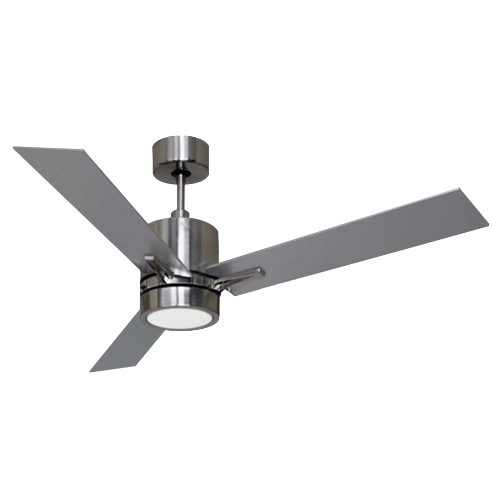 3-Blade 52&#34; NK Fan Silver/Walnut Blades 15W LED 3000K