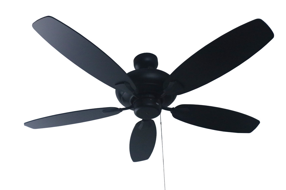 52&#34; 5-Blade UFO Fan - MB Black/Walnut Blades