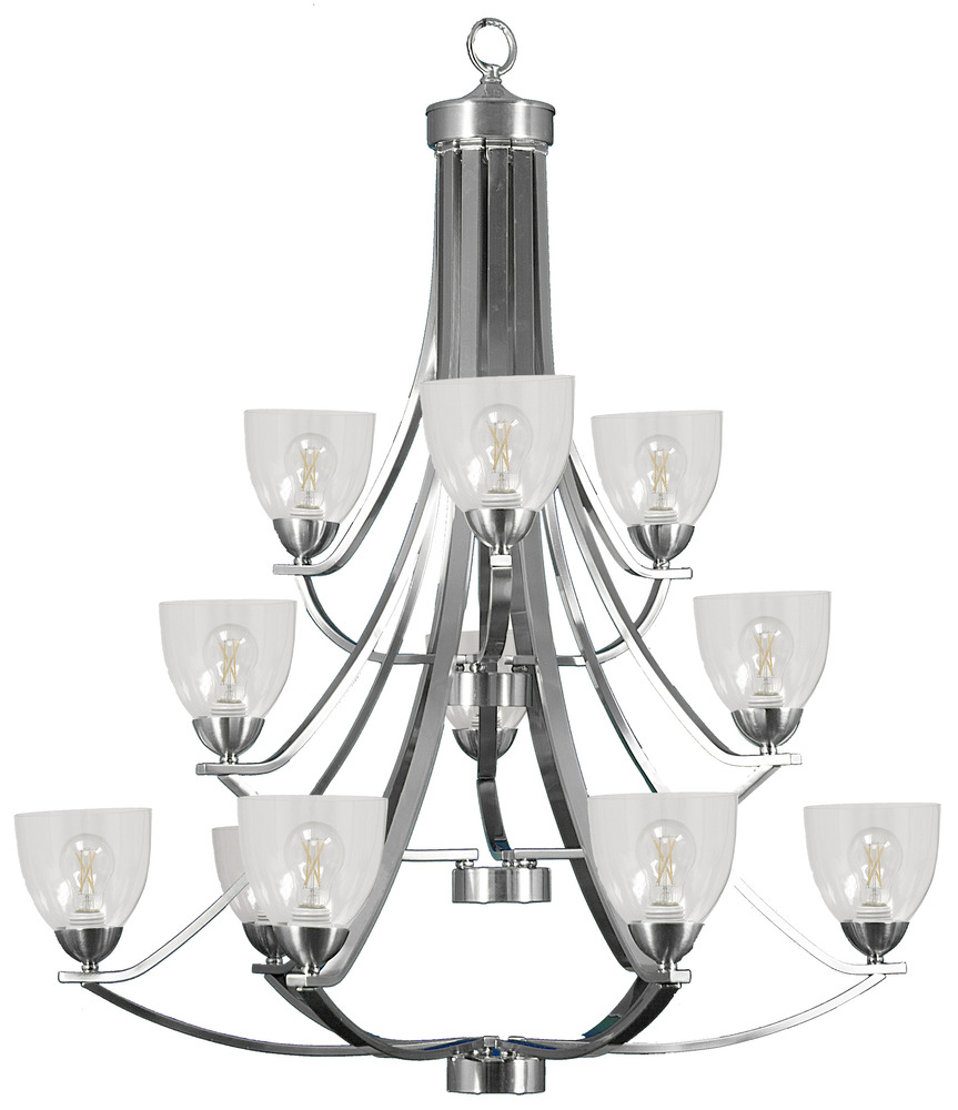 Victoria 12-Light Chandelier - NK Clear Glass