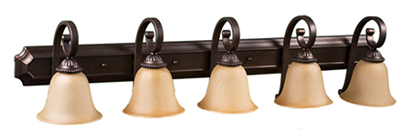 Alpine Series 5 Light Vanity Fixture - RB