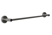 HOMEnhancements 20217 - Modern Round 24" Towel Bar - Satin Nickel