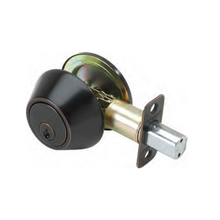 HOMEnhancements 20505 - Single Cylinder Deadbolt, Matte Black (US19)