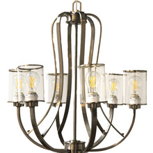 HOMEnhancements 19106 - Lexington 6-Light Clear Glass Chandelier - NK