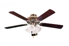 HOMEnhancements 18659 - 52' 5-Blade NK Fan W/Alabaster 4-Light Kit(4x9.5W LED 3000K)