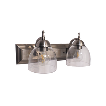 HOMEnhancements 19238 - Dallas 2-Light Clear Vanity - NK