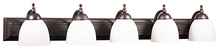 HOMEnhancements 16863 - Austin 5-Light White Vanity - RB