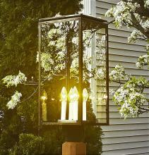 Northeast Lantern 11653-DB-LT4-CLR - Dowtown Post Light With 4 Candelabras