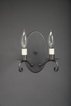 Northeast Lantern 162-VG-LT2 - Wall Sconce 2 Down Curved Arms Verdi Gris 2 Candelabra Socket