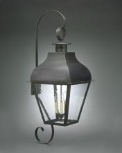 Northeast Lantern 7658-DB-LT3-CLR - Curved Top Wall Dark Brass 3 Candelabra Sockets Clear Glass