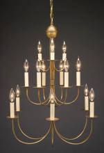 Northeast Lantern 985-DAB-LT15 - Hanging 3 Tier J-Arms Dark Antique Brass 15 Candel