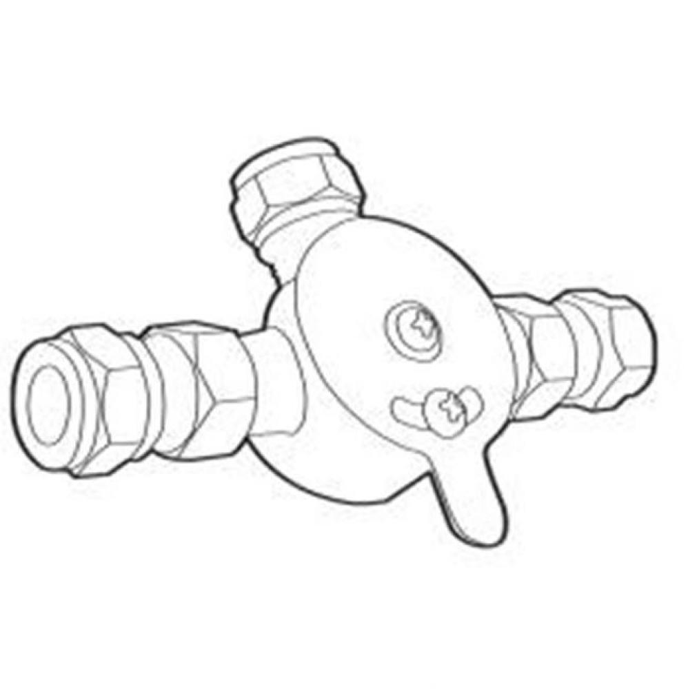 Mixing valve with check valves