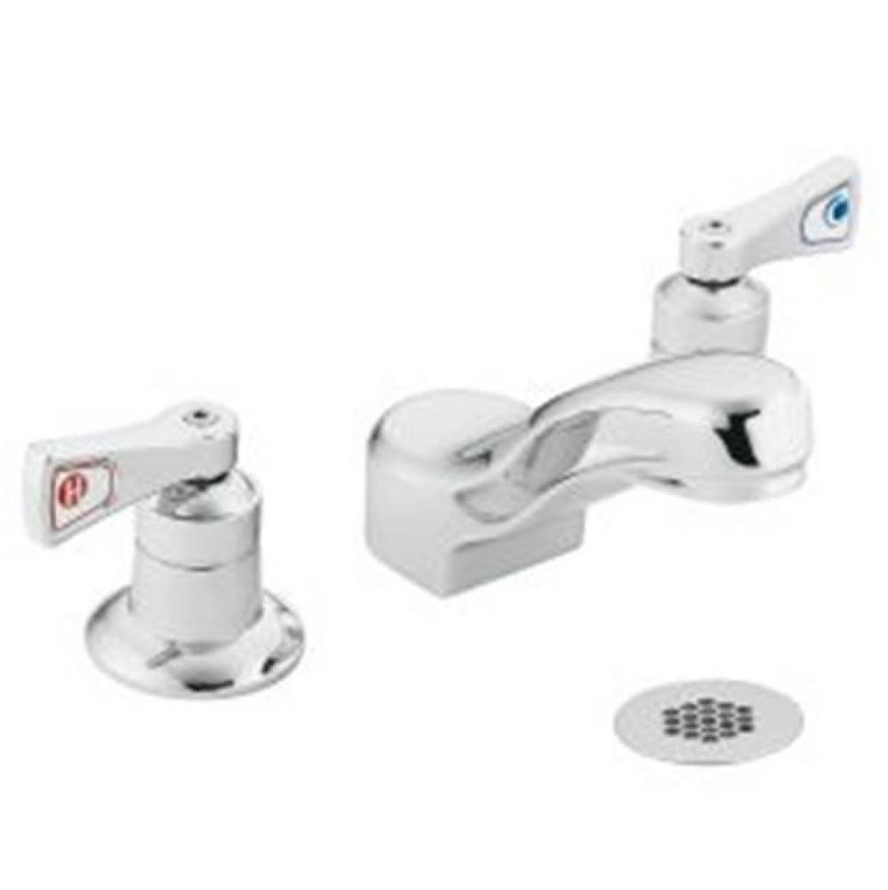 Chrome two-handle lavatory faucet