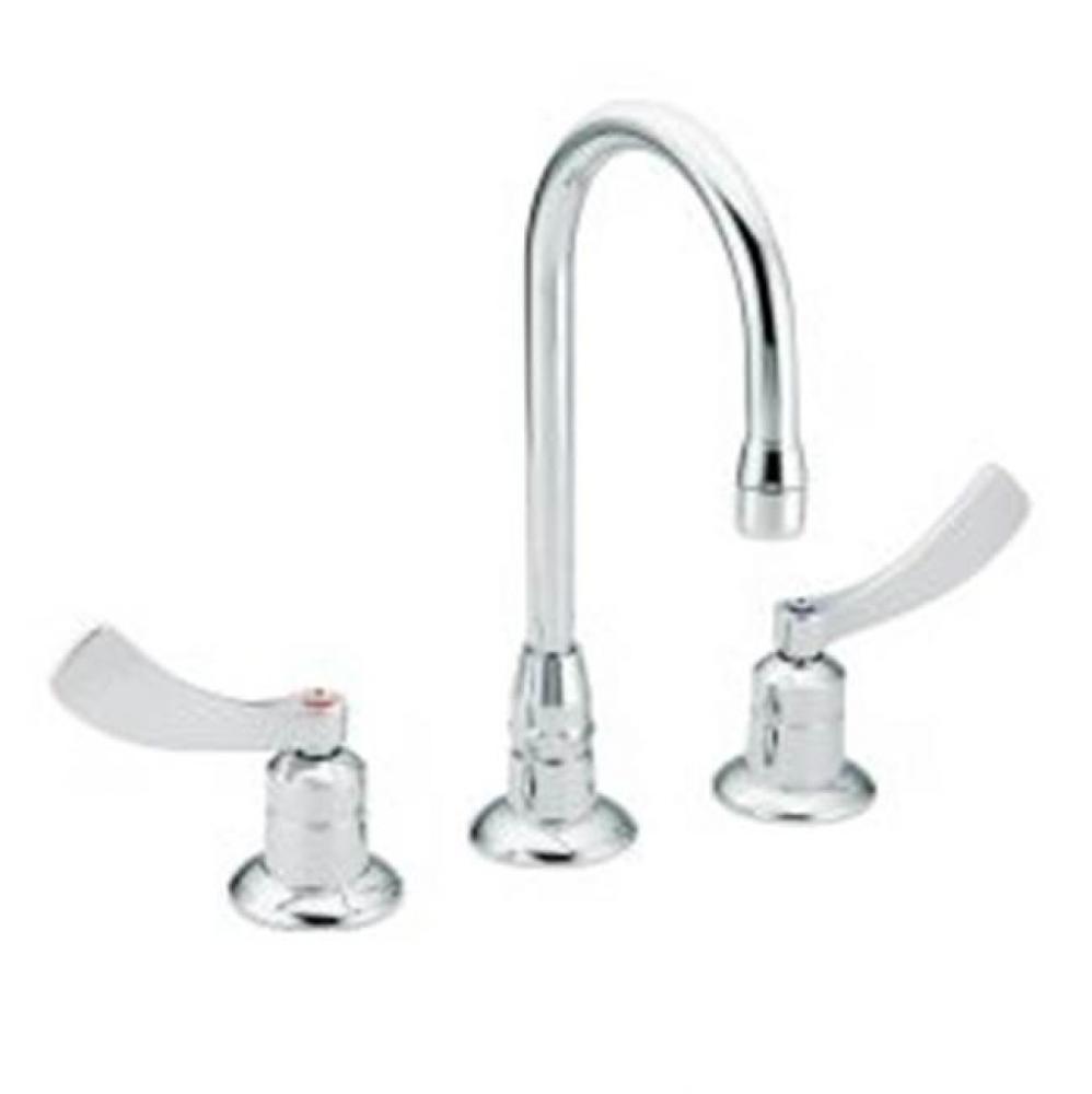 Chrome two-handle lavatory faucet